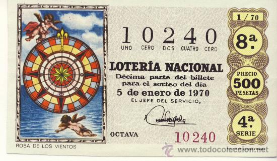 Loterie Nationale: LOTERIA NACIONAL 1970. SORTEO 1