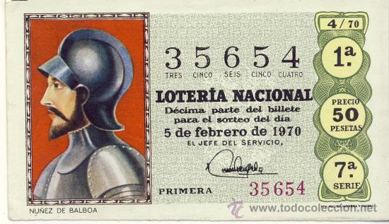 Loterie Nationale: LOTERIA NACIONAL 1970. SORTEO 4