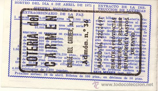 Loterie Nationale: COLECCIONISMO POR ADMINISTRACIONES. ADMON.  DEL CARMEN (Madrid) 2&ordf;