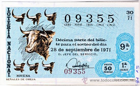 Loterie Nationale: LOTERIA NACIONAL.- SORTEO 30 DE 1971. (1)
