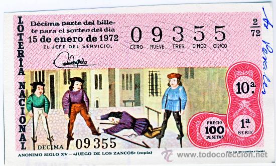 Loterie Nationale: LOTERIA NACIONAL.- SORTEO 2 DE 1972.-(1)