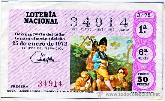 Loterie Nationale: LOTERIA NACIONAL.- SORTEO 3 DE 1972.-(3)