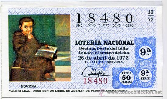 Loterie Nationale: LOTERIA NACIONAL.- SORTEO 13 DE 1972.- (2)