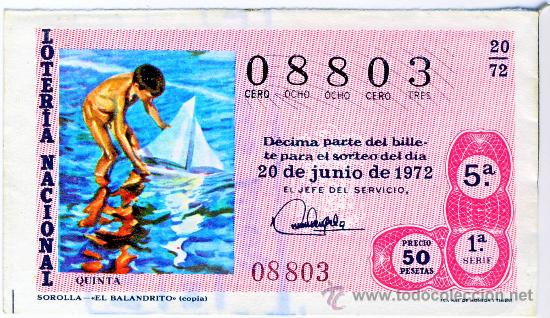 Loterie Nationale: LOTERIA NACIONAL.-SORTEO 20 DE 1972 (1)