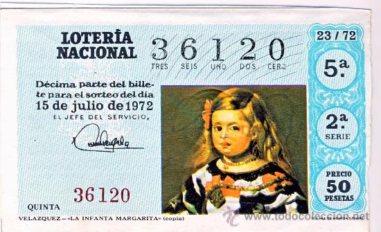 National Spanish Lottery: LOTERIA NACIONAL.-SORTEO 23 DE 1972 (1)