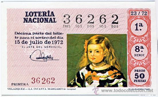 National Spanish Lottery: LOTERIA NACIONAL.-SORTEO 23 DE 1972 (3)