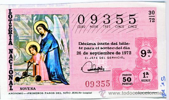 National Spanish Lottery: LOTERIA NACIONAL.- SORTEO 30 DE 1972.- (4)