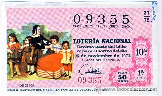 Loterie Nationale: LOTERIA NACIONAL.- SORTEO 37 DE 1972.- (2)