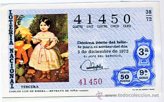 Loterie Nationale: LOTERIA NACIONAL.- SORTEO 38 DE 1972.- (4)