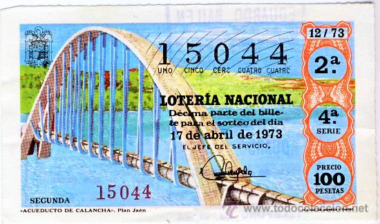 Lotaria Nacional: LOTERIA NACIONAL.- SORTEO 12 DE 1973.