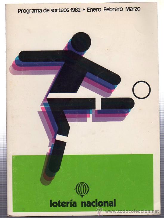 Nationale spanische Lotterie: PROGRAMA DE SORTEOS 1982, ENERO, FEBRERO, MARZO, LOTER&Iacute;A NACIONAL