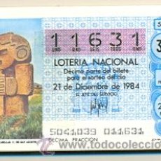 Lotería Nacional: 9-191. LOTERIA NACIONAL, AÑO 1984. COMPLETO. 50 SORTEOS. Lote 29330812