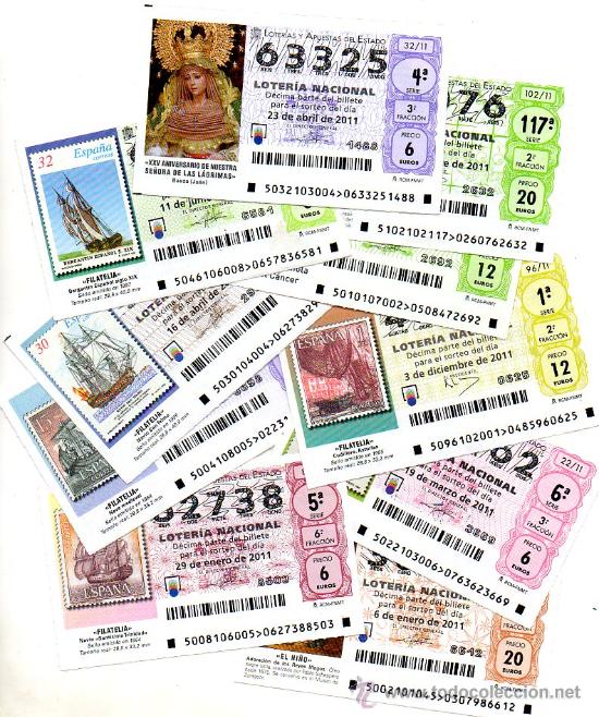 Loter&iacute;a nacional: LOTERIA NACIONAL A&Ntilde;O 2011 COMPLETO SORTEO DE LOS SABADOS