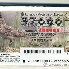 Lotería Nacional: LOTERÍA NACIONAL – JUEVES 2008. Lote 30244582