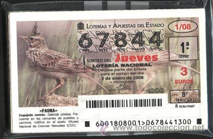 Lotaria Nacional: Loter&iacute;a Nacional de los jueves ( a&ntilde;o 2008, completo )