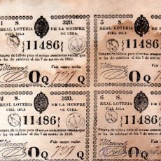 Lotería Nacional: LOTERIA NACIONAL DE 1840, CUBA
