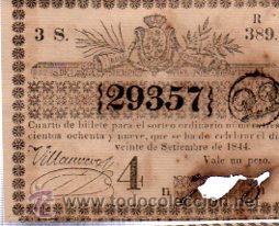 Lotteria Nationale Spagnola: LOTERIA NACIONAL DE CUBA. 20 DE SEPTIEMBRE DE 1844