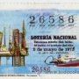 DÉCIMO LOTERIA NACIONAL - 5 / MAYO / 1973 - TORRE DE SONDEOS PETROLIFEROS - TARRAGONA