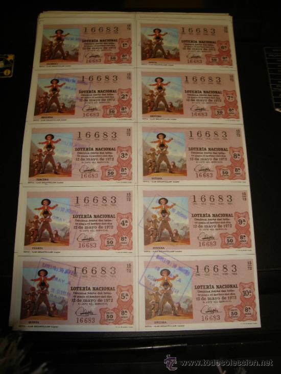 Loterie Nationale: PLIEGO LOTERIA NACIONAL 1972. SORTEO 15
