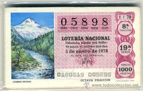 Nationale spanische Lotterie: Loter&iacute;a Nacional - 1978
