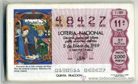 Loter&iacute;a Nacional: Loter&iacute;a Nacional - 1989
