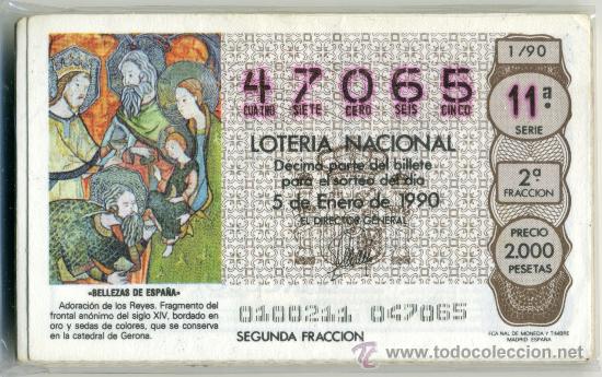 Nationale spanische Lotterie: Loter&iacute;a Nacional - A&Ntilde;O COMPLETO 1990