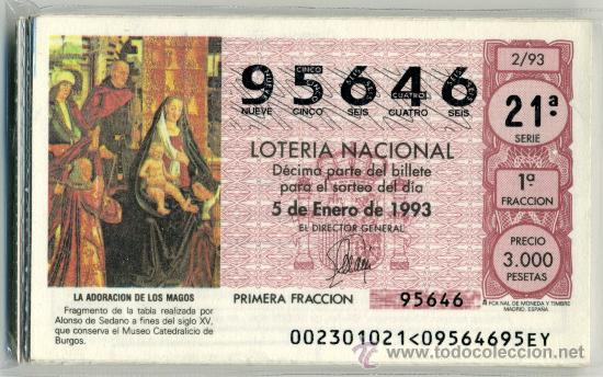 Nationale spanische Lotterie: Loter&iacute;a Nacional - 1993