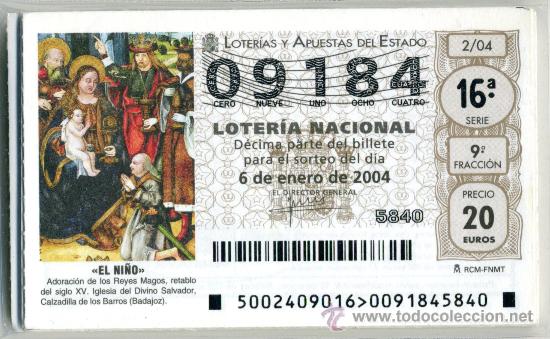 Nationale spanische Lotterie: Loter&iacute;a Nacional - 2004