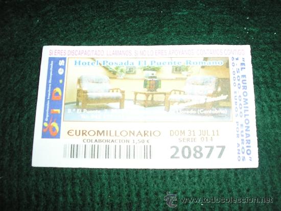 Loter&iacute;a nacional: CUP&Oacute;N OID-31-7-2011 - Foto 1