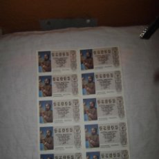 Lotería Nacional: LOTERIA NACIONAL SERIE COMPLETA 5-4-1986(6ª SERIE)Nº 62865.-TEMATICA EL GEOGRAFO SACROBOSCO