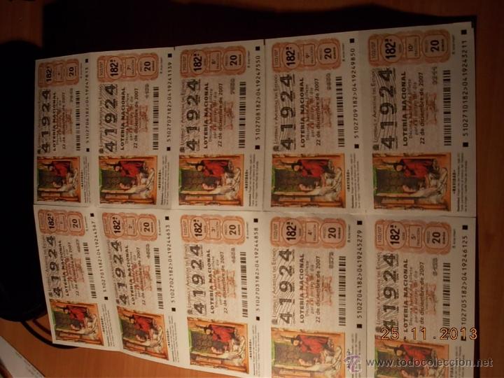 National Spanish Lottery: BILLETE LOTERIA