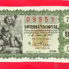 Lotería Nacional: LOTERIA NACIONAL SORTEO 1 DE 1955. Lote 49058623