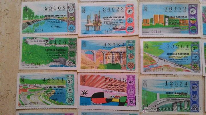 Loter&iacute;a nacional: DECIMOS LOTERIA 1973 TEMATICA EDIFICIOS - Foto 4