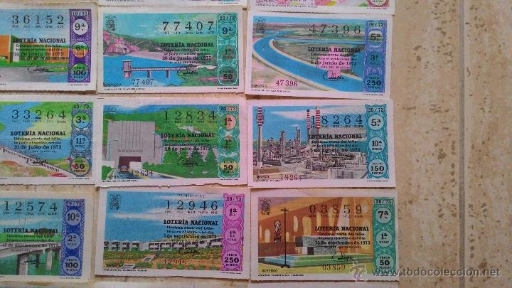 Loter&iacute;a nacional: DECIMOS LOTERIA 1973 TEMATICA EDIFICIOS - Foto 5