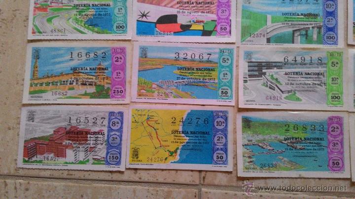Loter&iacute;a nacional: DECIMOS LOTERIA 1973 TEMATICA EDIFICIOS - Foto 6