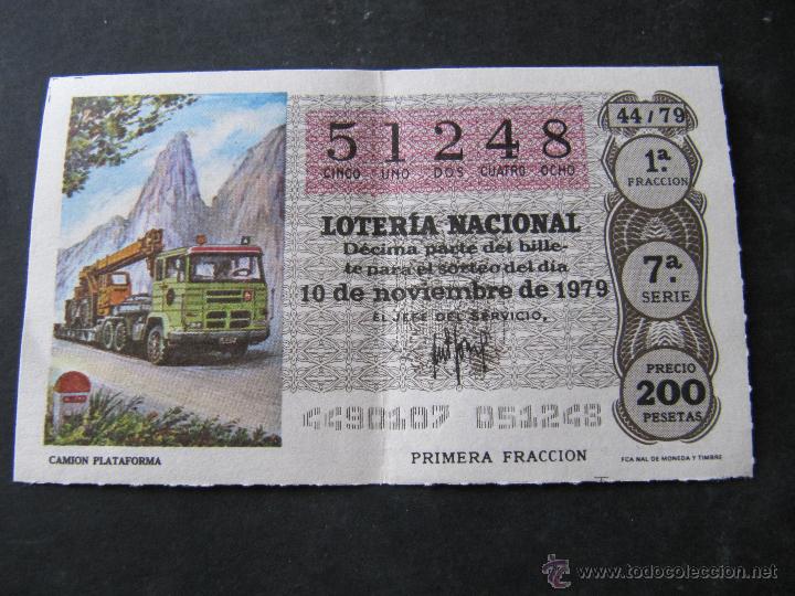 Loter&iacute;a Nacional: DECIMO LOTERIA NACIONAL. 10 DE NOVIEMBRE 1979