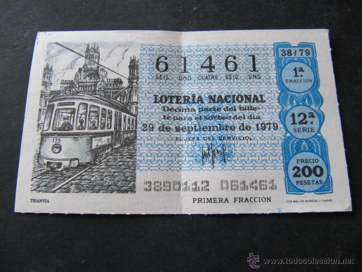 Loter&iacute;a Nacional: DECIMO LOTERIA NACIONAL. 29 DE SEPTIEMBRE 1979