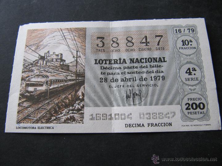 Loter&iacute;a Nacional: DECIMO LOTERIA NACIONAL. 28 DE ABRIL 1979