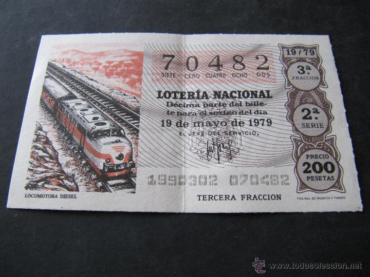 Loter&iacute;a Nacional: DECIMO LOTERIA NACIONAL. 19 DE MAYO 1979