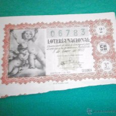 Lotería Nacional: BILLETE LOTERIA NACIONAL 5 DE ENERO DE 1955. Lote 53353114