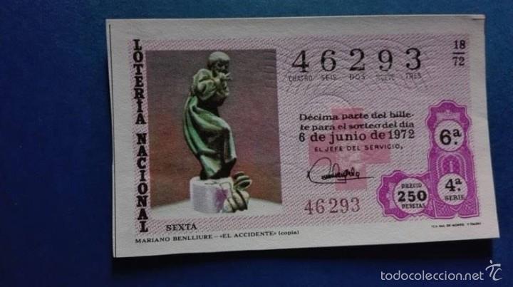 National Spanish Lottery: decimo de loteria de 1972 sorteo 18