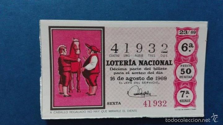 Nationale spanische Lotterie: decimo de loteria de 1969 sorteo 23