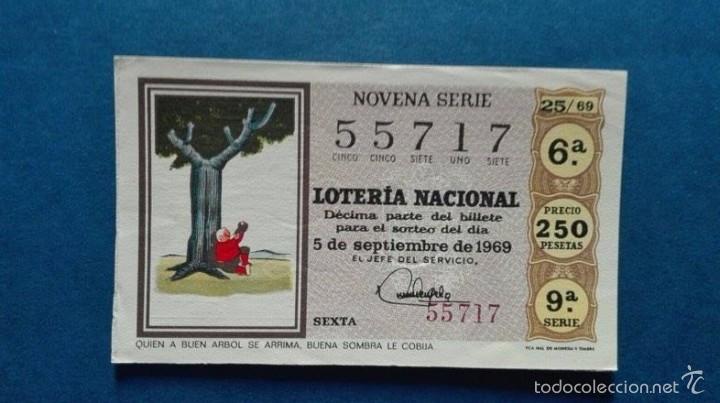 Nationale spanische Lotterie: decimo de loteria de 1969 sorteo 25