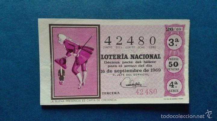 Nationale spanische Lotterie: decimo de loteria de 1969 sorteo 26