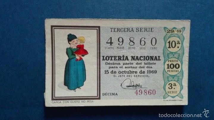 Nationale spanische Lotterie: decimo de loteria de 1969 sorteo 29