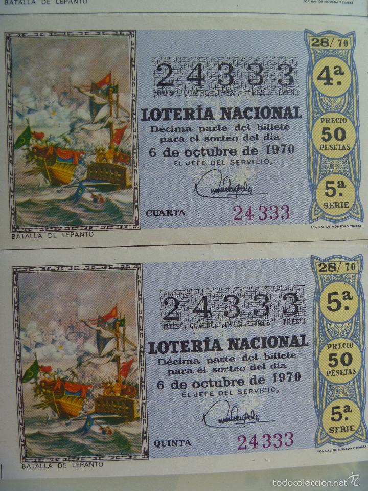 National Spanish Lottery: LOTE DE 2 DECIMOS DE LOTERIA DE 1970 : BATALLA LEPANTO