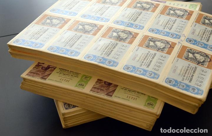 National Spanish Lottery: 719 hojas de Loteria Nacional a&ntilde;o 1975