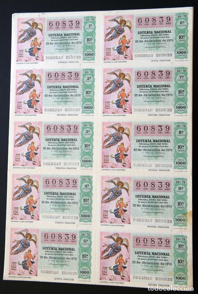 National Spanish Lottery: 26 hojas Loteria Nacional a&ntilde;o 1976