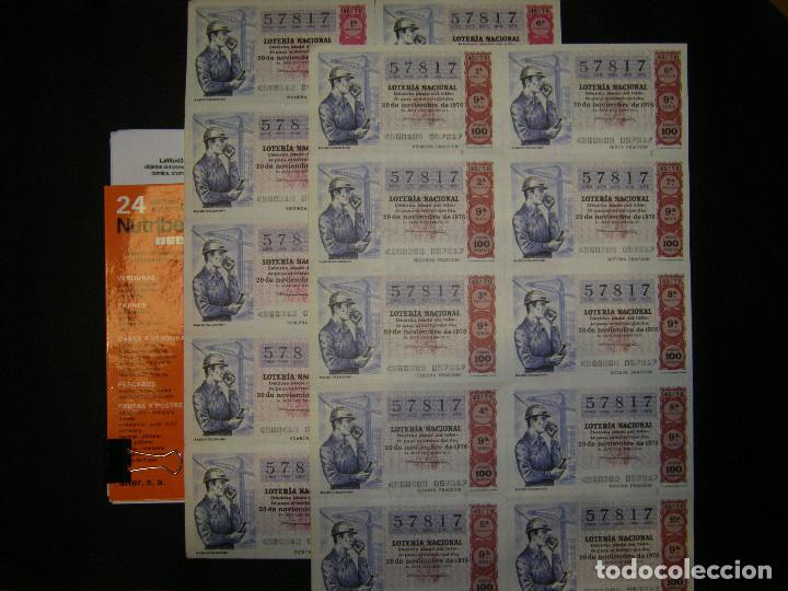 National Spanish Lottery: billetes de loteria. 1979