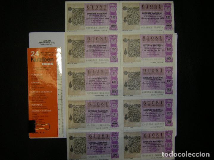 National Spanish Lottery: billetes de loteria . 1976
